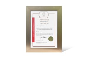 اهدا استاندارد و جایزه بینالمللی (A+ -Security & Profitability in banking Awards ۲۰۲۳) بالاترین سطح سودآوری و امن