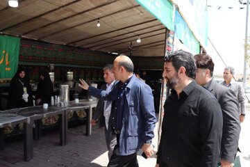 بازدید دبیر شورایعالی مناطق آزاد از «موکب ایستگاه اول راه کربلا» در منطقه ویژه اقتصادی سرزمین ایرانیان