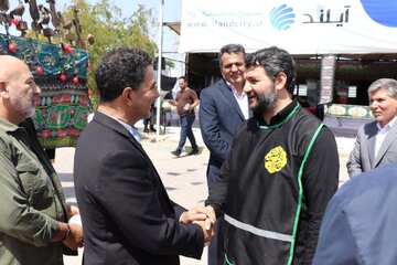 بازدید دبیر شورایعالی مناطق آزاد از «موکب ایستگاه اول راه کربلا» در منطقه ویژه اقتصادی سرزمین ایرانیان